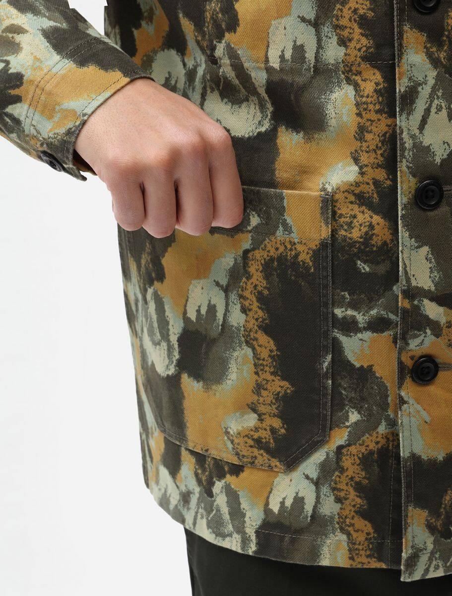 Dickies Crafted Camo Long Sleeve Overshirt - Camo Print