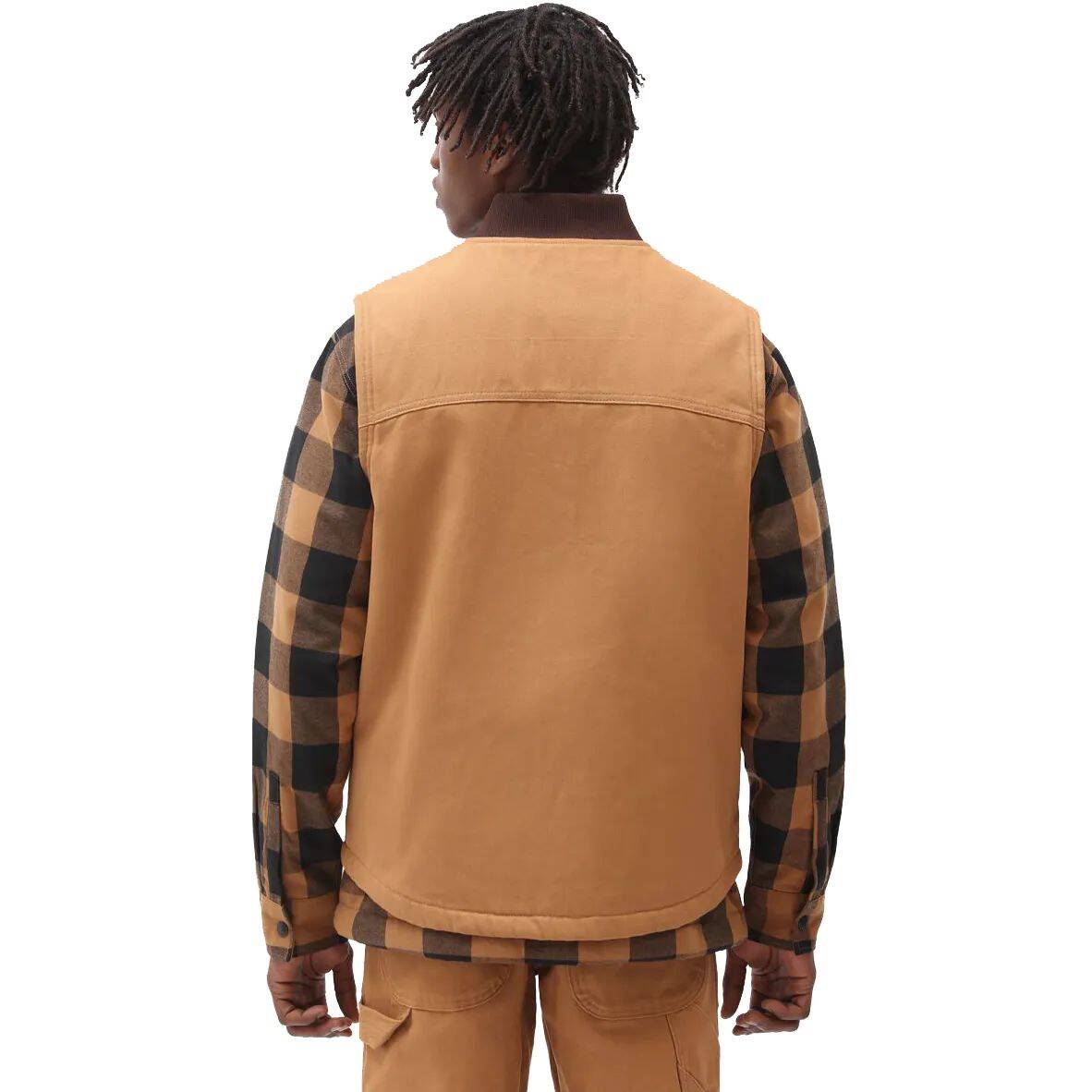 Dickies Duck Canvas Vest Jacket - Brown Duck