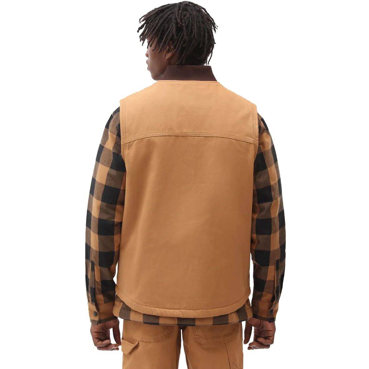 Dickies Duck Canvas Vest Jacket - Brown Duck MED