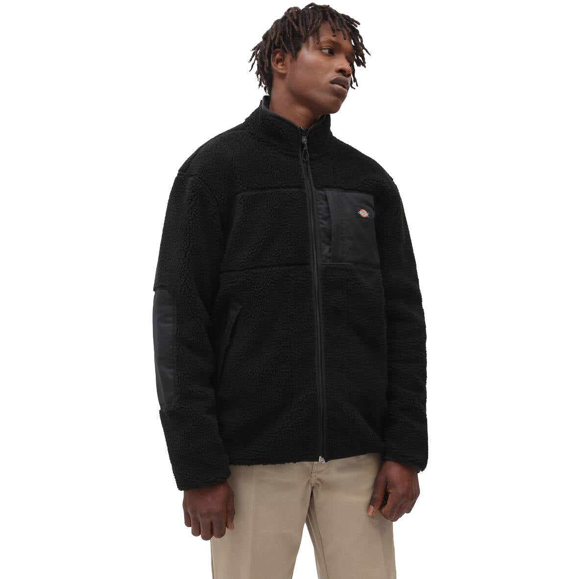 Dickies Red Chute Sherpa Fleece Jacket - Black