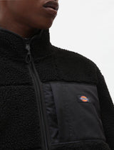 Dickies Red Chute Sherpa Fleece Jacket - Black