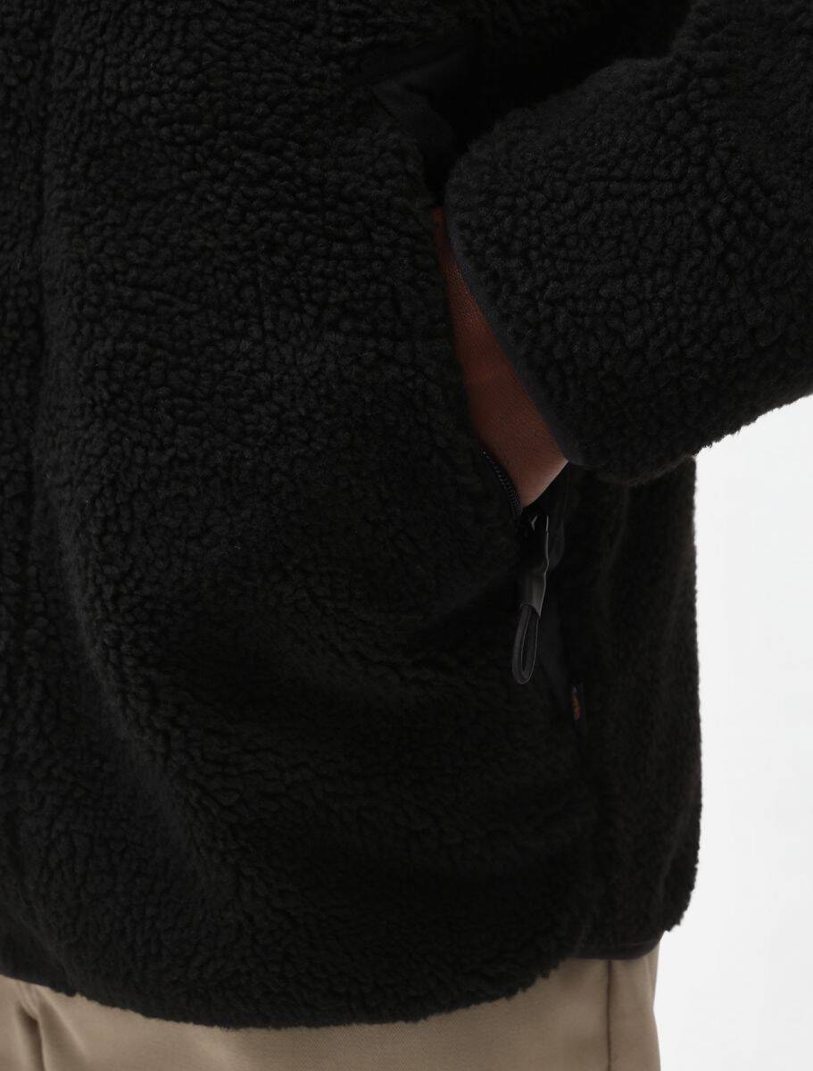Dickies Red Chute Sherpa Fleece Jacket - Black