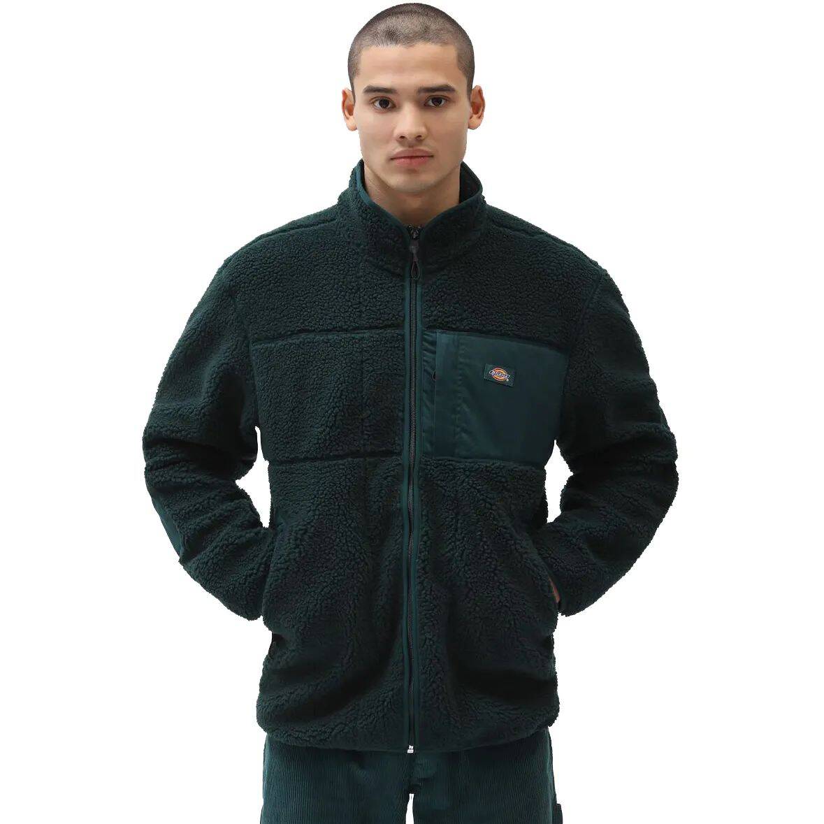 Dickies Red Chute Sherpa Fleece Jacket - Ponderosa Pine