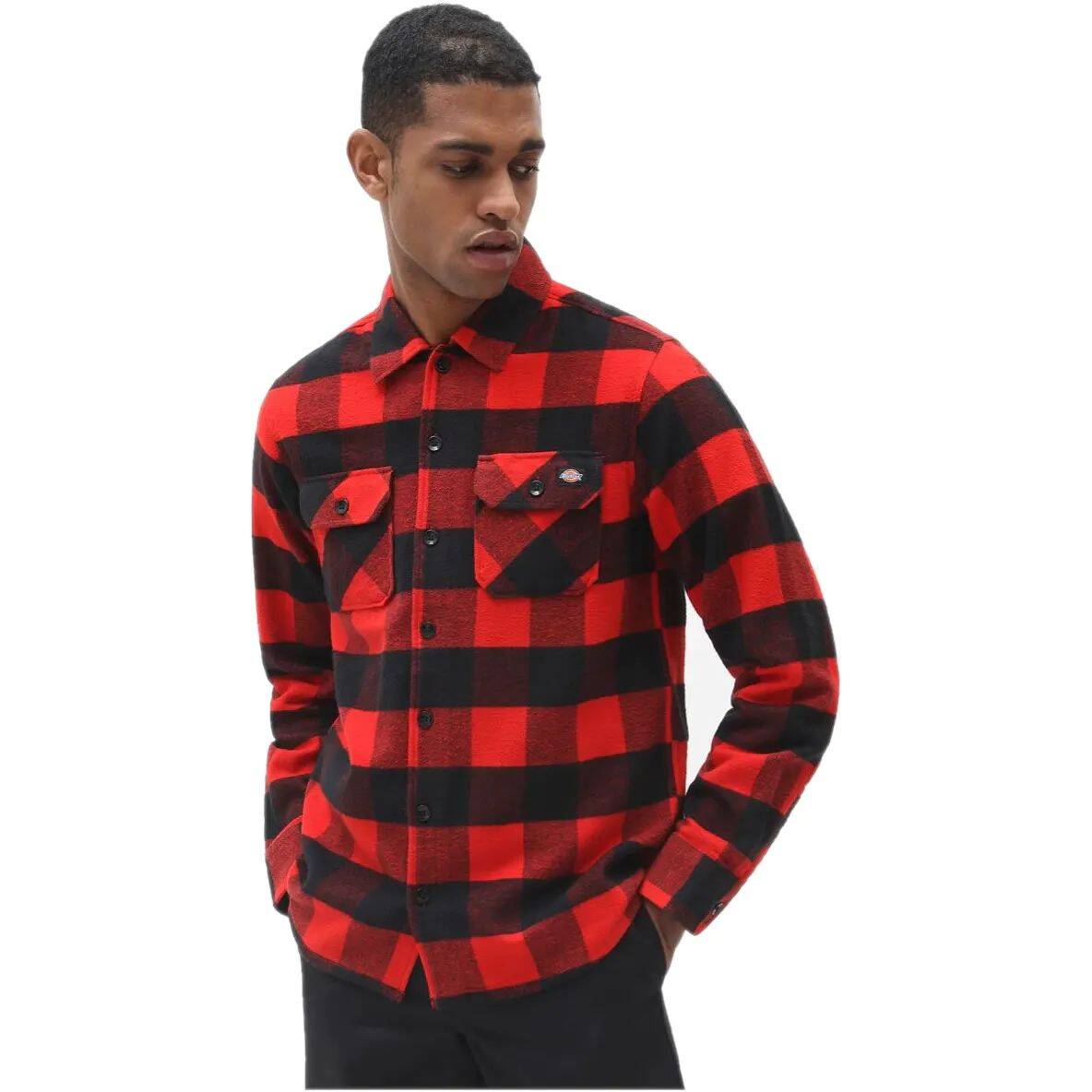 Dickies Sacramento Long Sleeve Shirt - Red