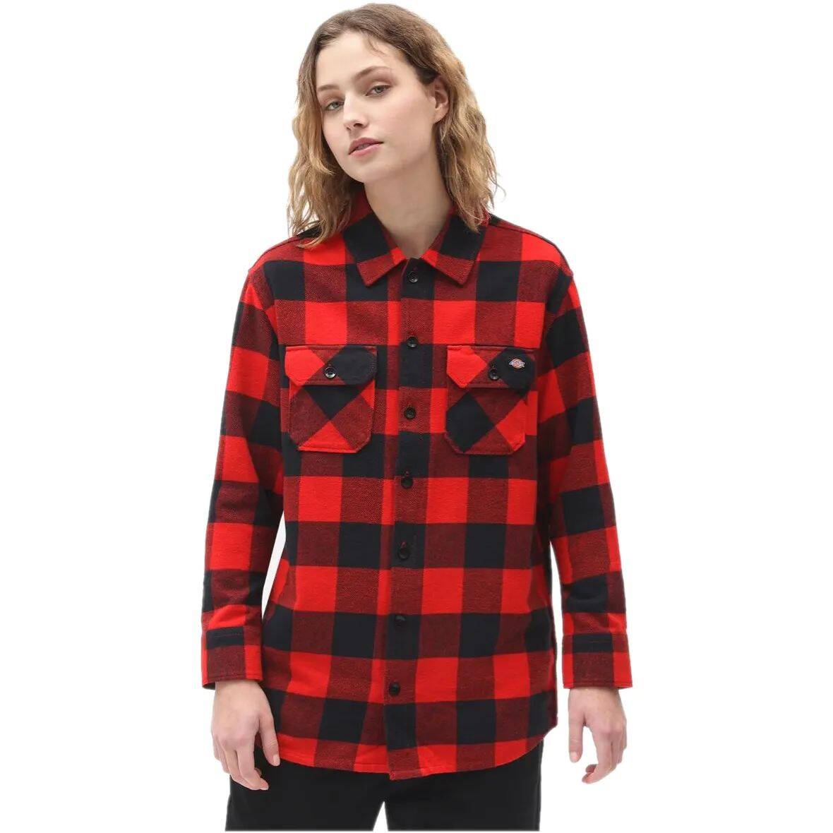 Dickies Sacramento Long Sleeve Shirt - Red