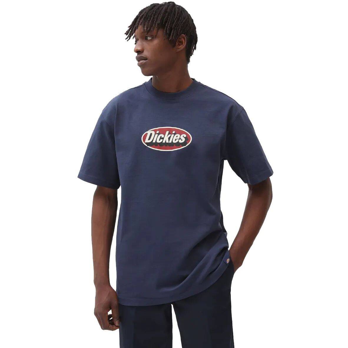 Dickies Saxman T Shirt - Navy Blue