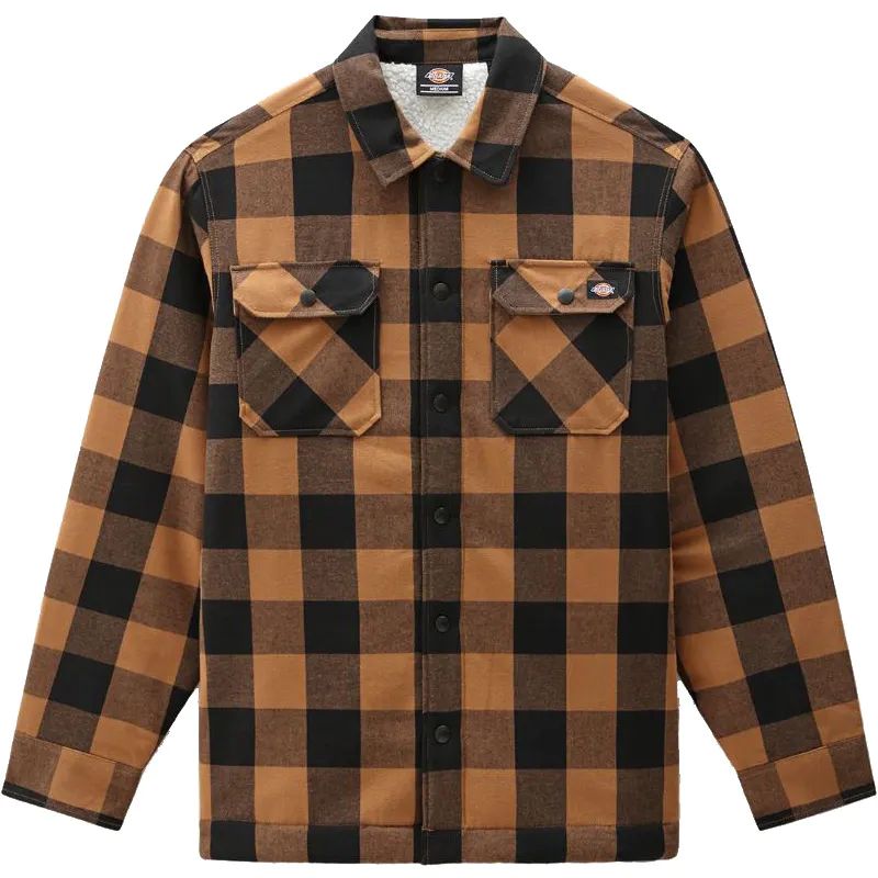 Dickies Sherpa Lined Sacramento Shirt - Brown Duck