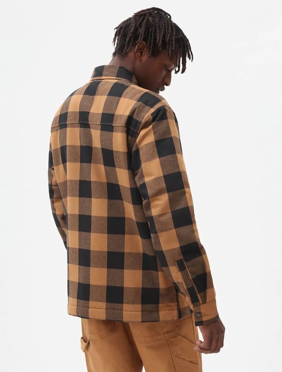 Dickies Sherpa Lined Sacramento Shirt - Brown Duck