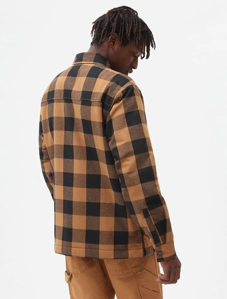 Dickies Sherpa Lined Sacramento Shirt - Brown Duck