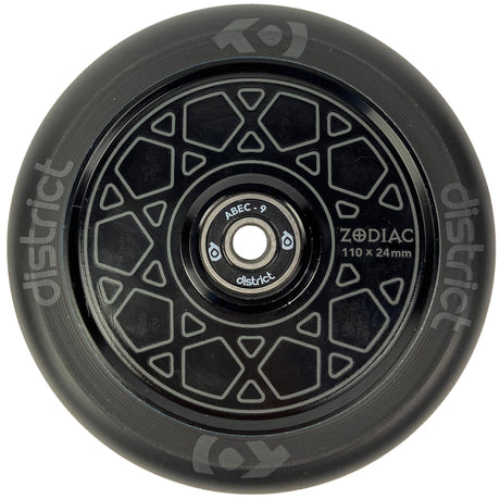 District Zodiac 110mm Scooter Wheel - Black/Black