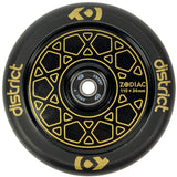 District Zodiac 110mm Scooter Wheel - Gold/Black