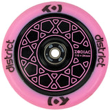 District Zodiac 110mm Scooter Wheel - Pink/Black