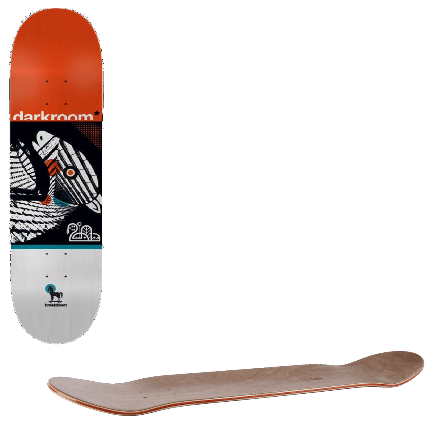 Darkroom Breakdown Skateboard Deck - 8.5''