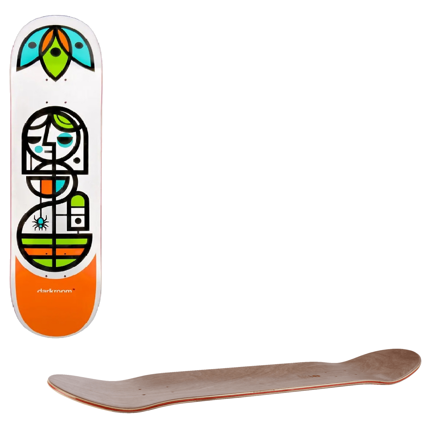 Darkroom Hyperlotus Orange Skateboard Deck - 8"