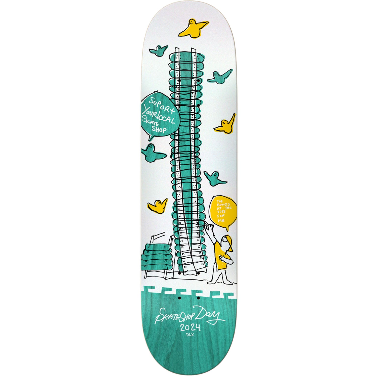 Deluxe SSD Shopkeepers Skateboard Deck - 8.06"