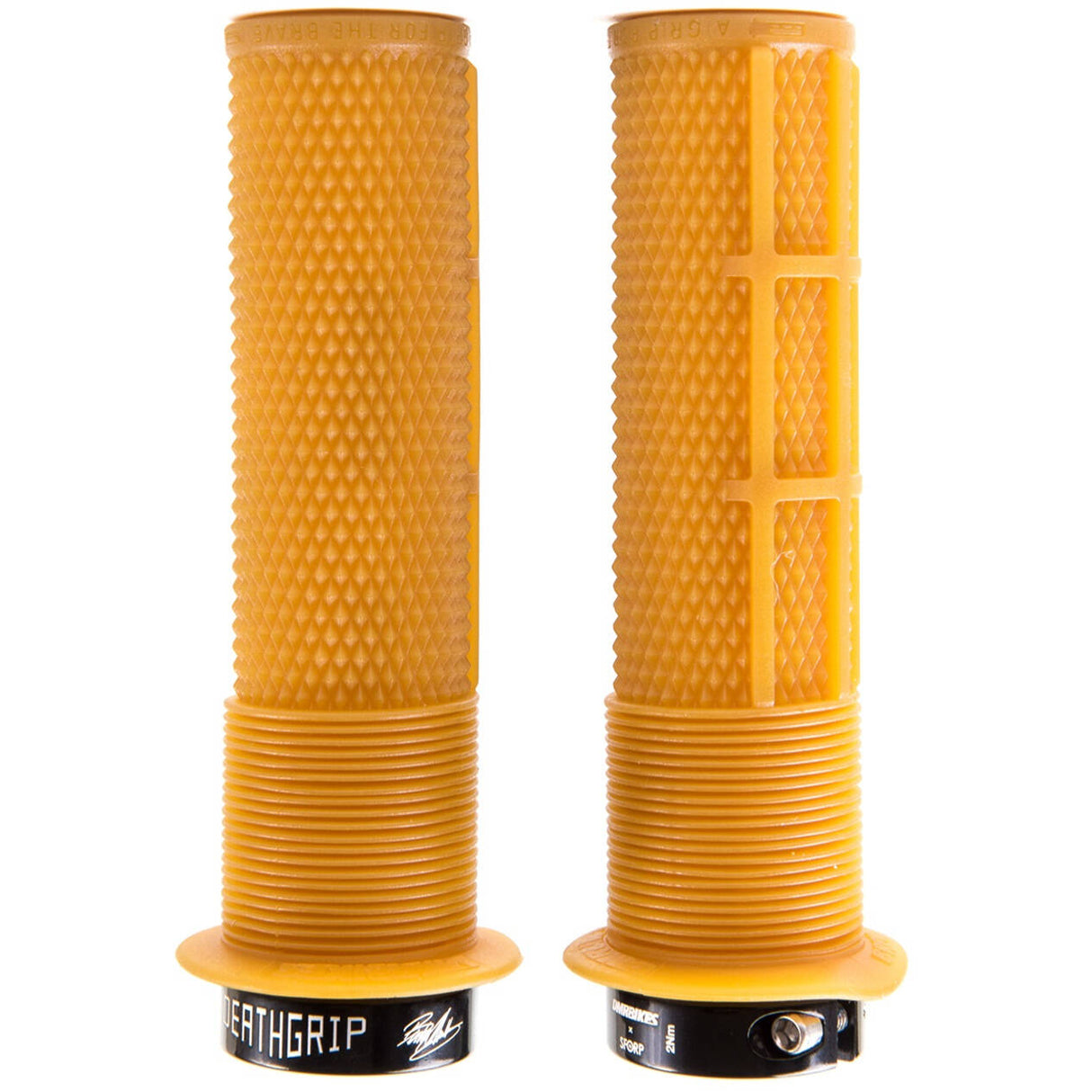 DMR Brendog DeathGrip Thick Flanged Mountain Bike Grips - Gum