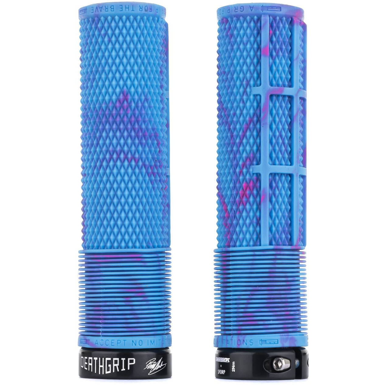 DMR Brendog DeathGrip Thin Flangeless Mountain Bike Grips - Miami