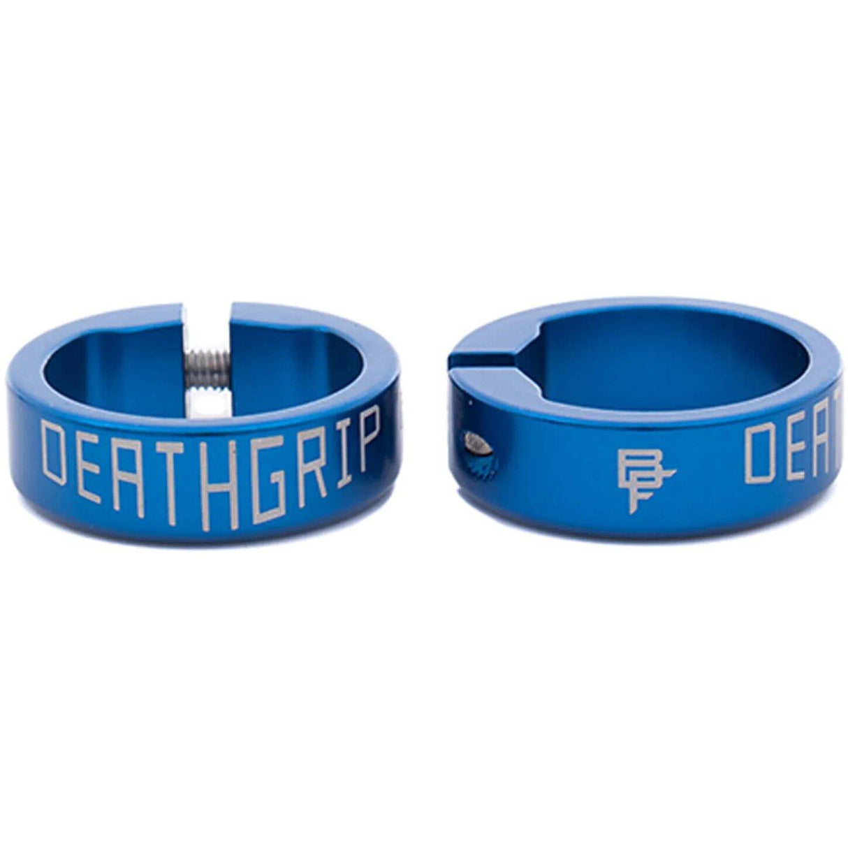 DMR DeathGrip Mountain Bike Grip Collars - Blue (Pair)