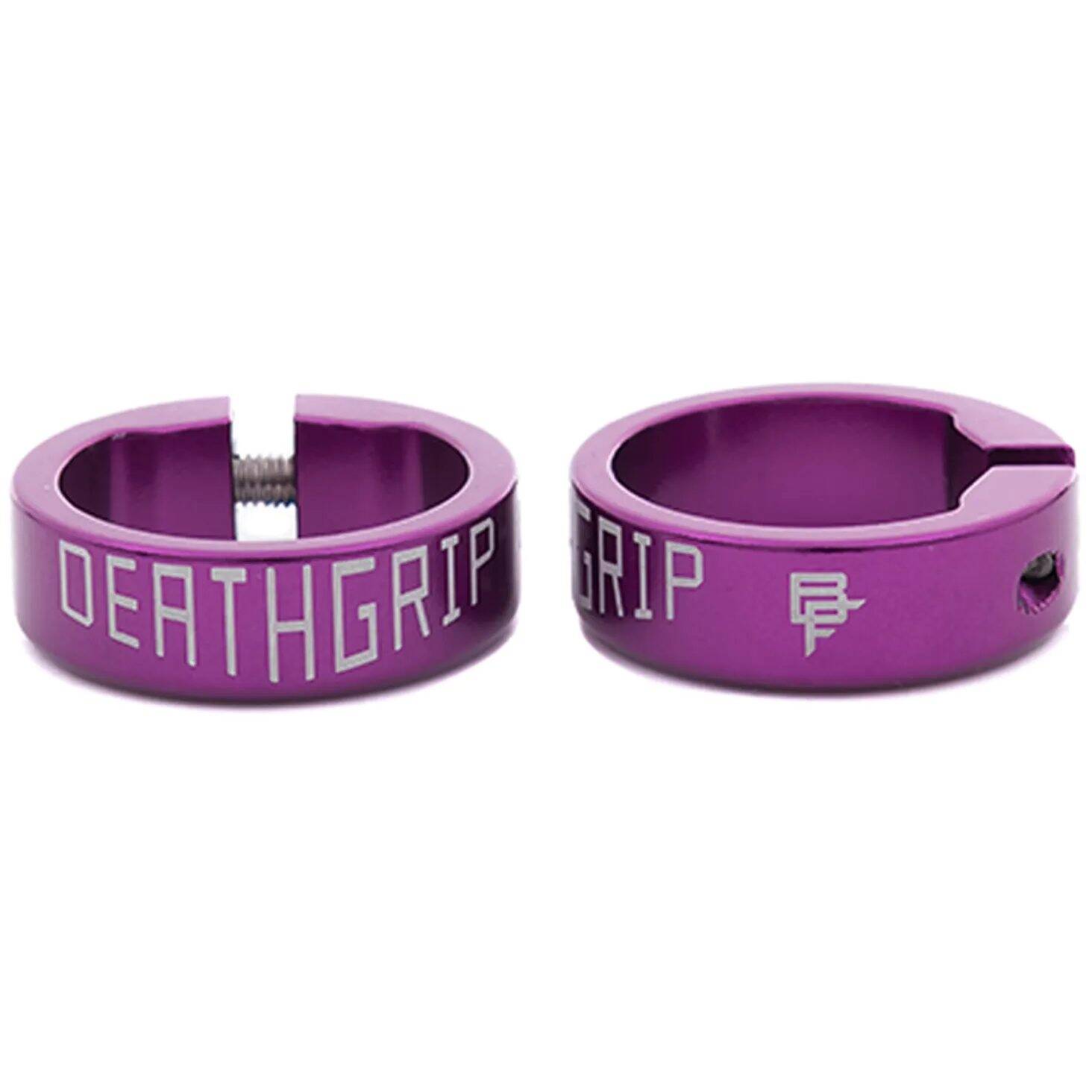DMR DeathGrip Mountain Bike Grip Collars - Purple (Pair)