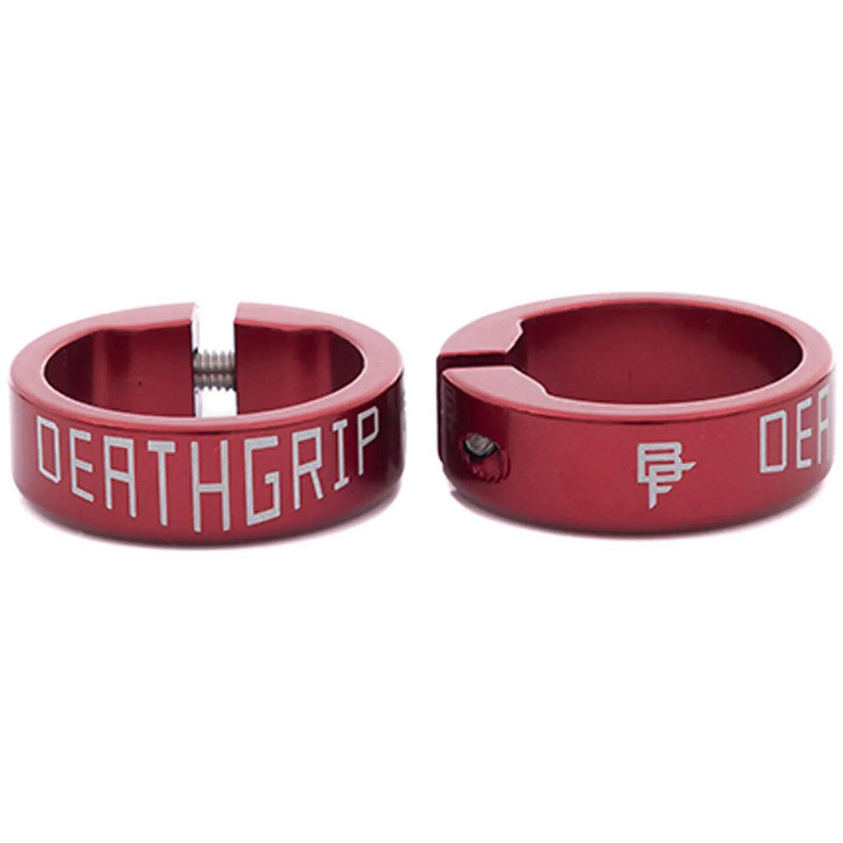 DMR DeathGrip Mountain Bike Grip Collars - Red (Pair)