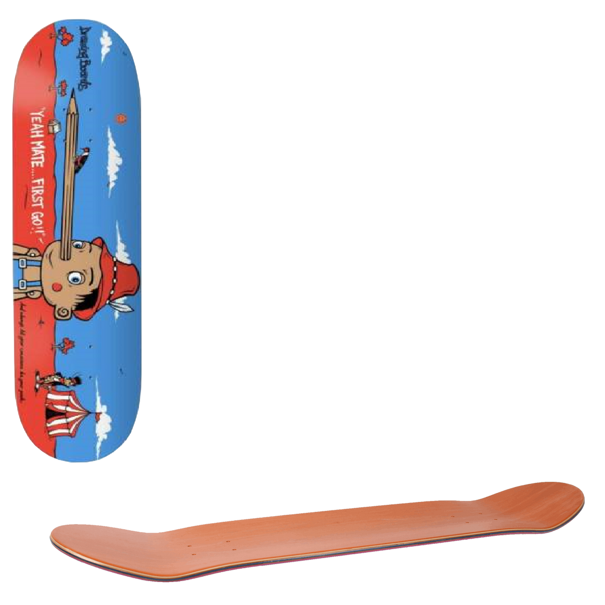 Drawing Boards Conscience Pinocchio Skateboard Deck - 8.25"