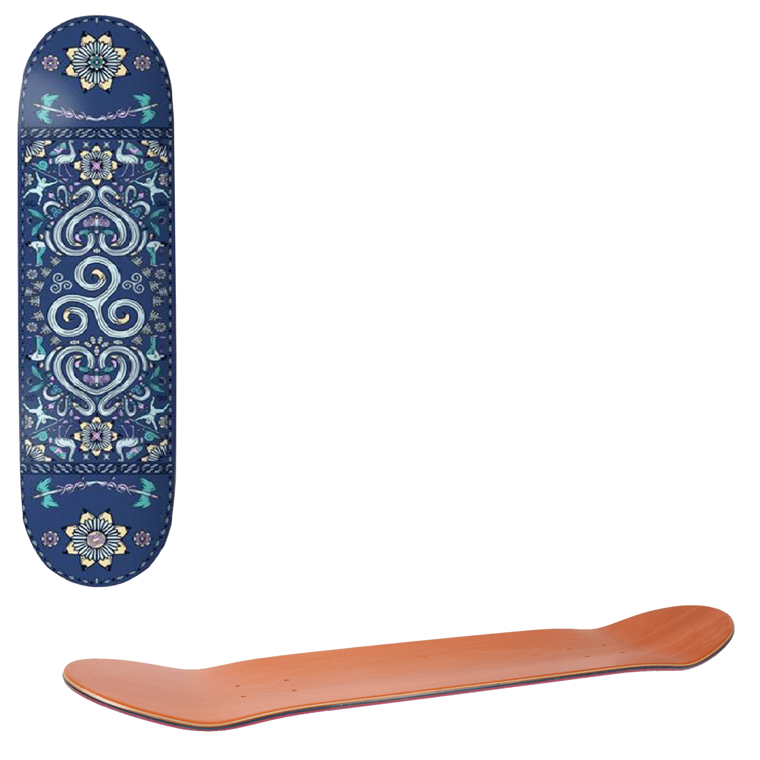 Drawing Boards Spiral Skateboard Deck - 8.5"