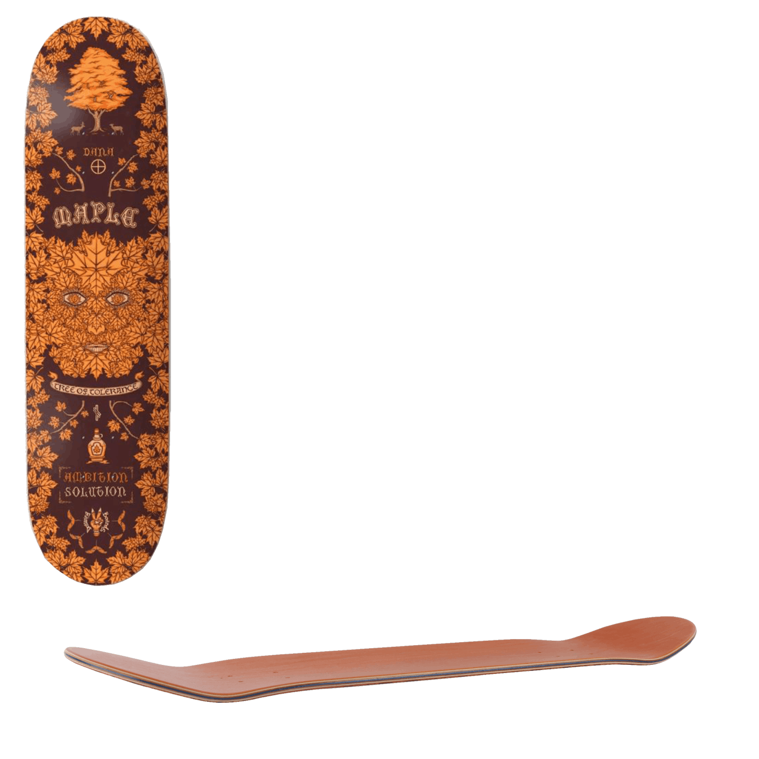 Drawing Boards Maple Skateboard Deck 8"