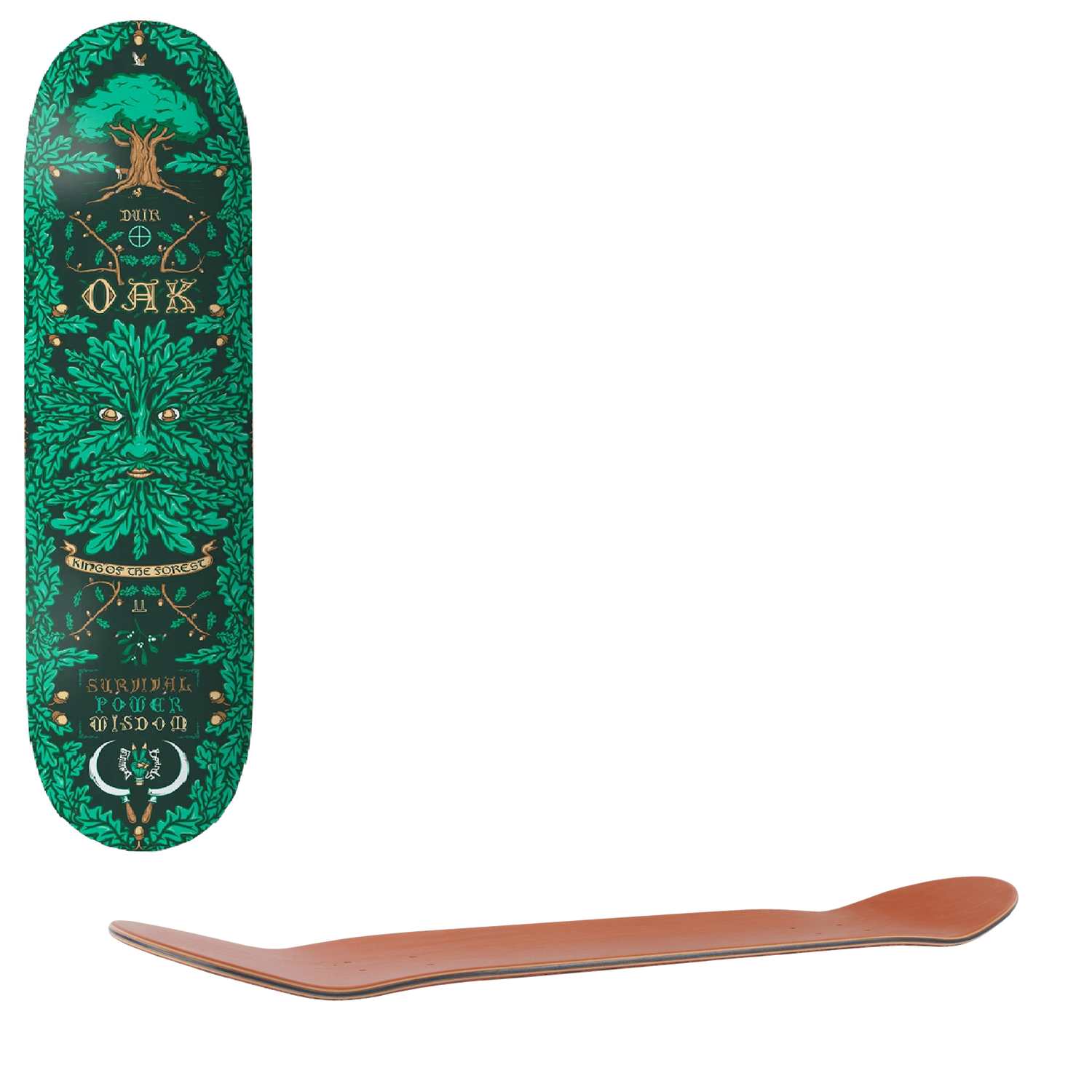 Drawing Boards Tree Spirits Skateboard Deck - Oak 7.75"