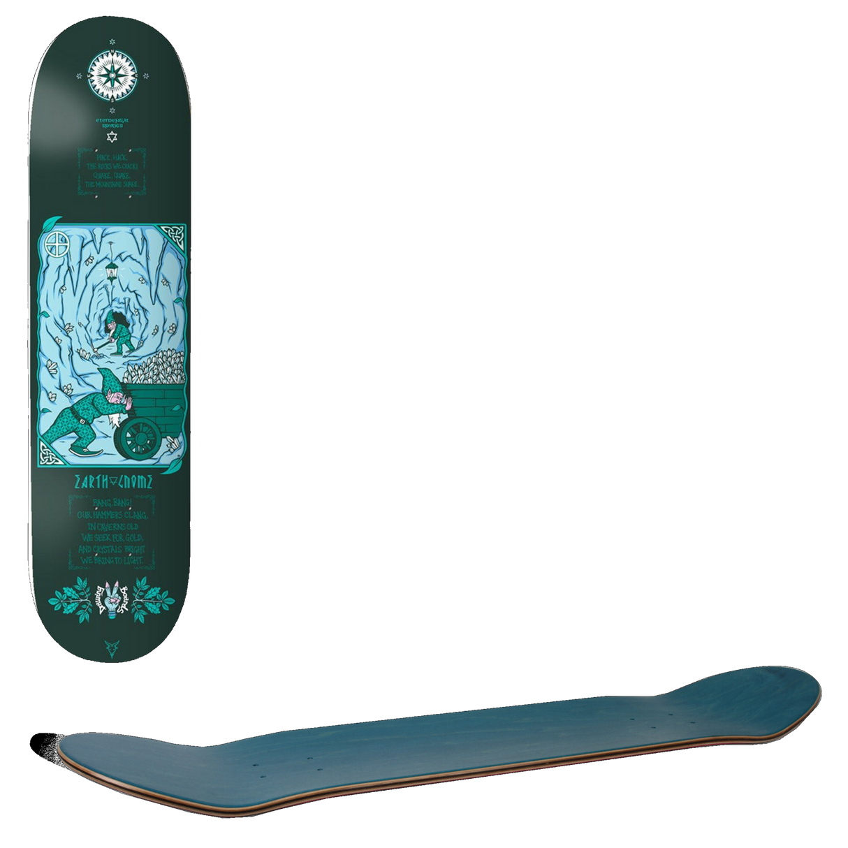 Drawing Boards Elemental Spirits - Earth Gnome Skateboard Deck 8.25''