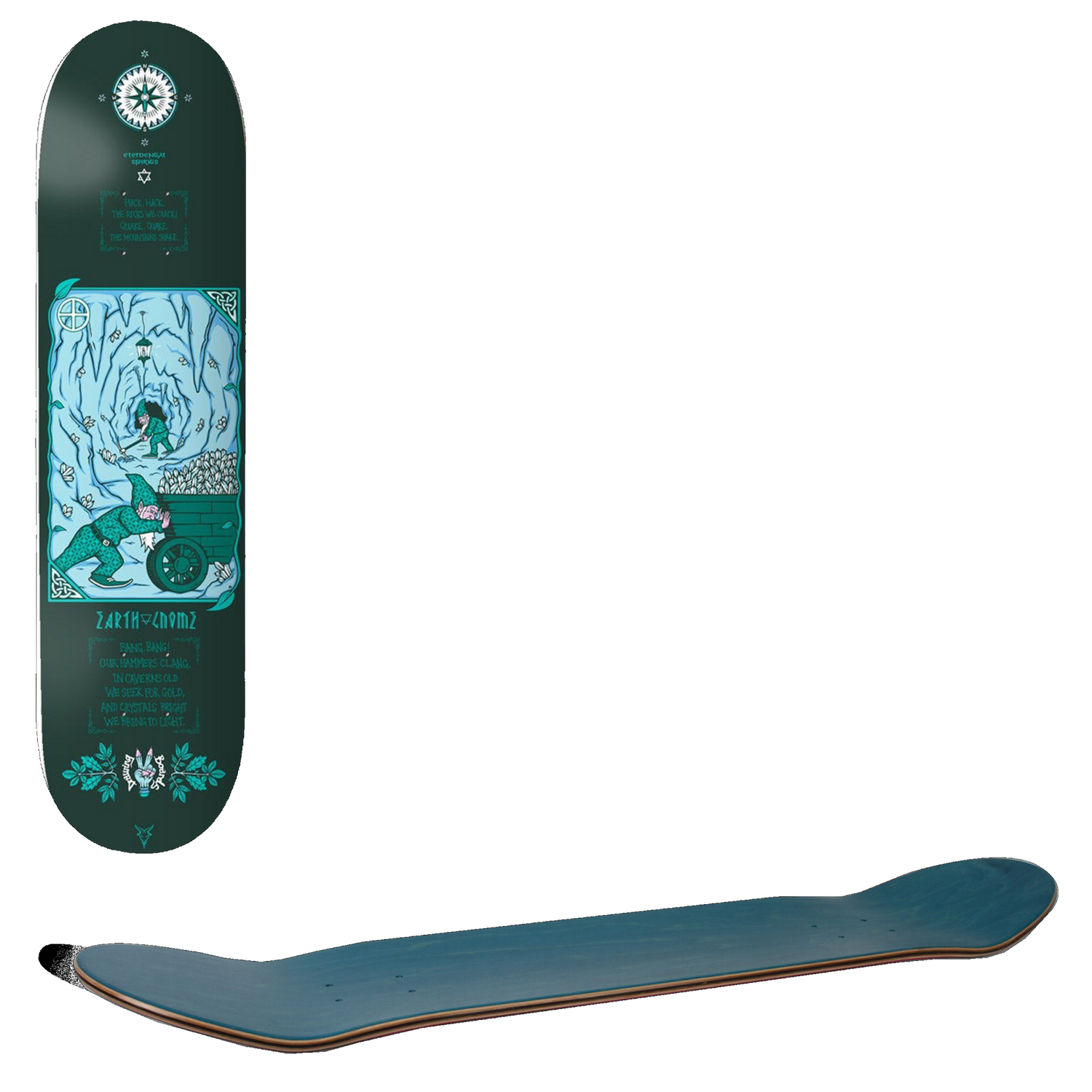 Drawing Boards Elemental Spirits - Earth Gnome Skateboard Deck 8.25''