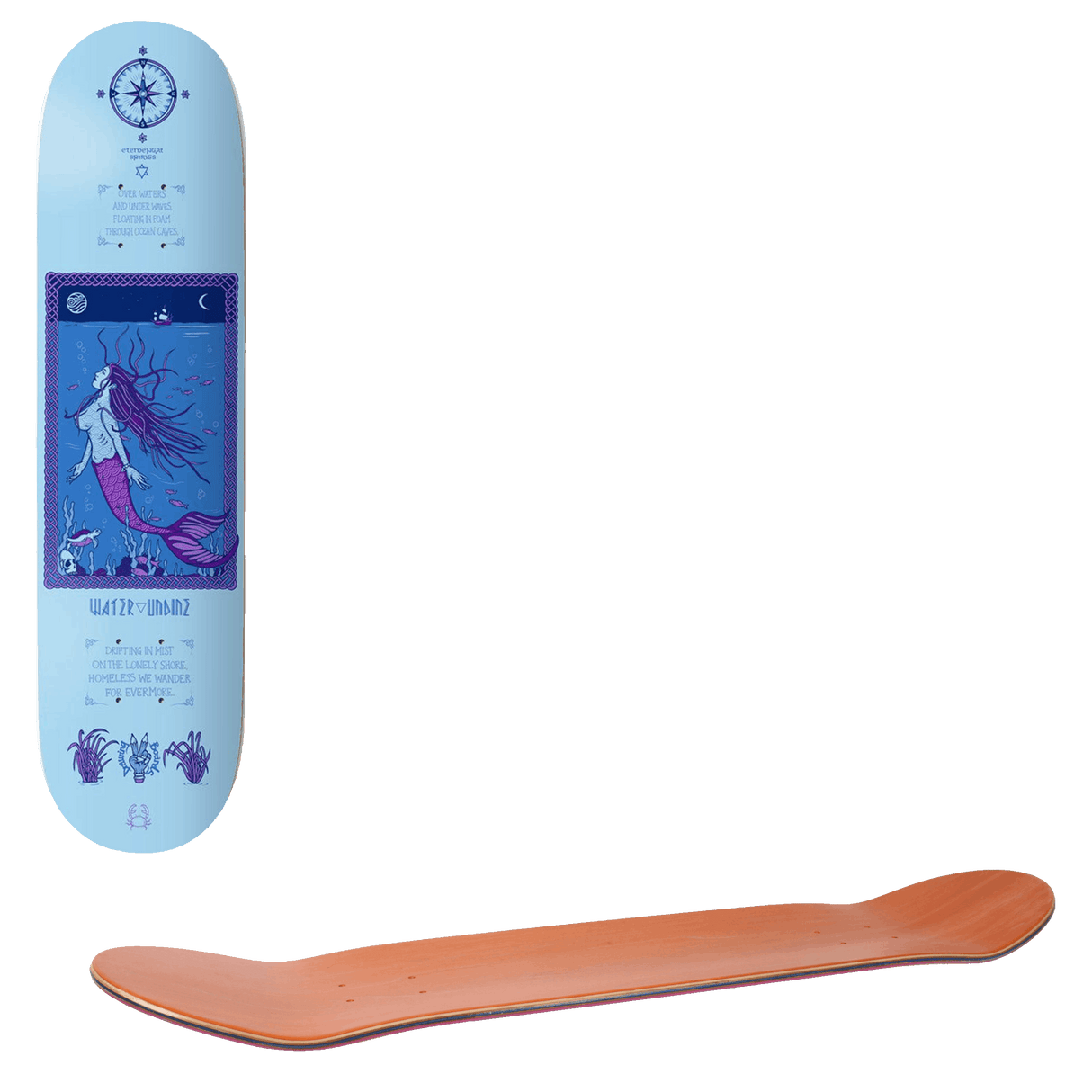 Drawing Boards Undine Skateboard Deck 8.25''