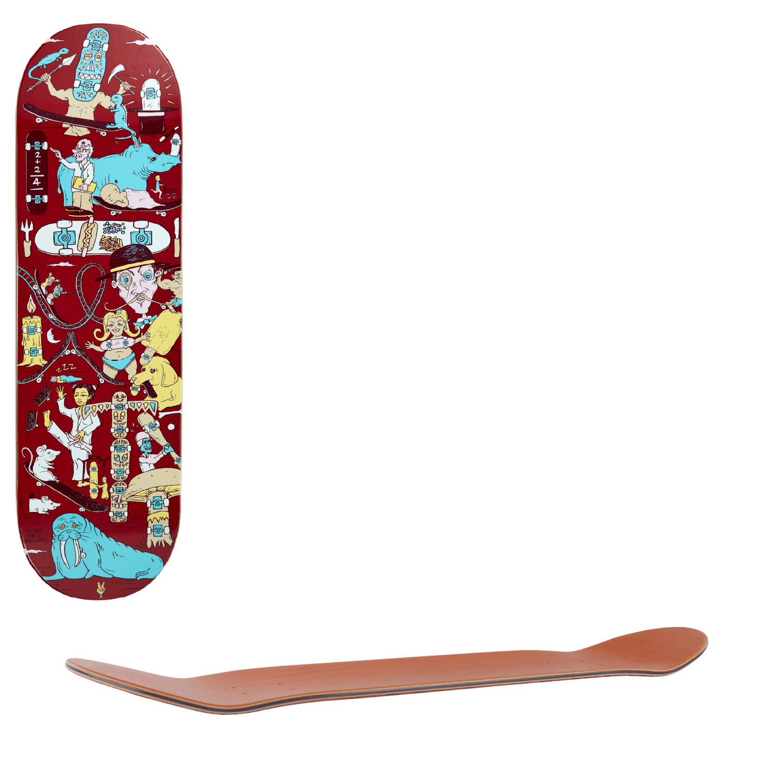 Drawing Boards 101 Series Skateboard Deck - One 8.32"