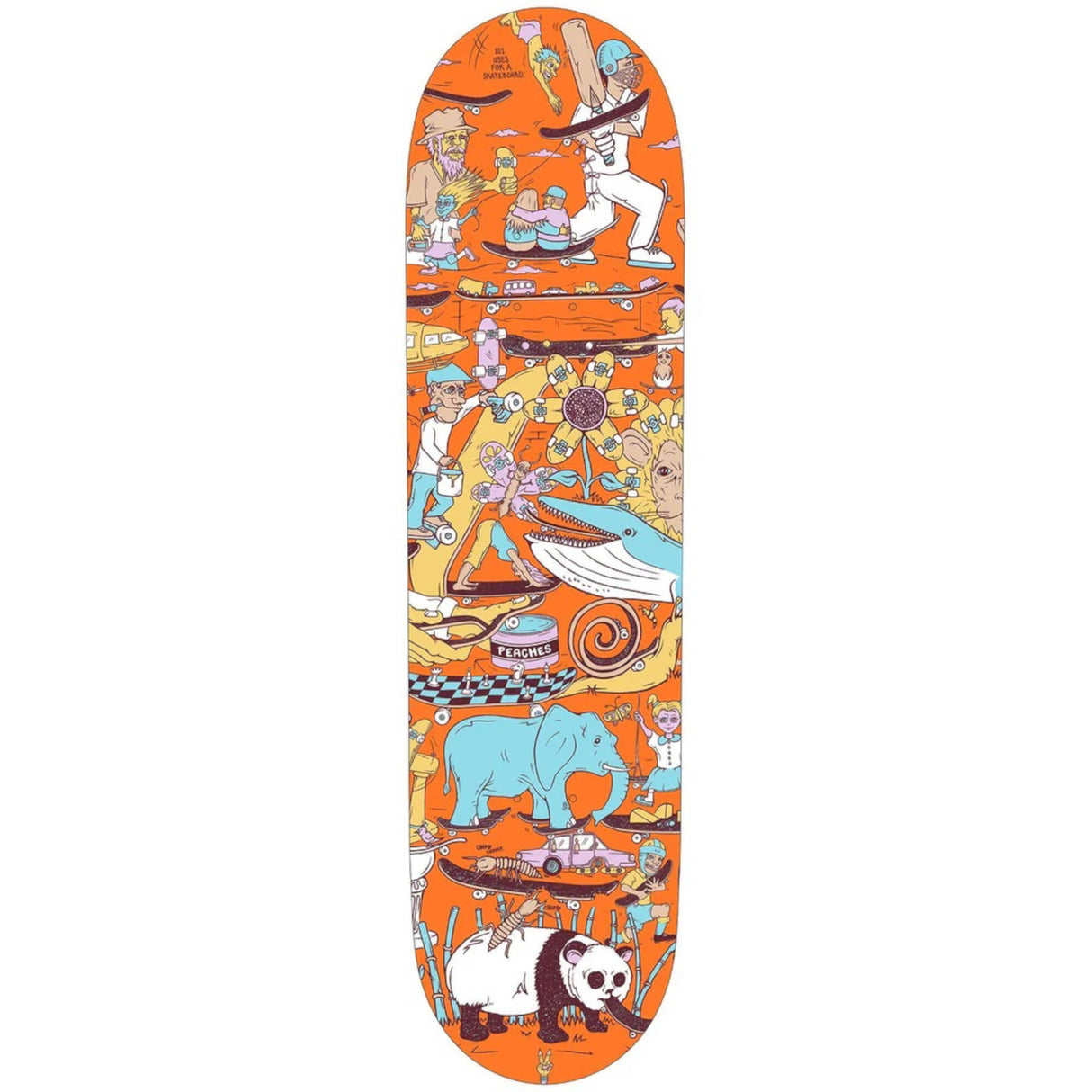 Drawing Boards 101 Series Skateboard Deck - Three 8.25"
