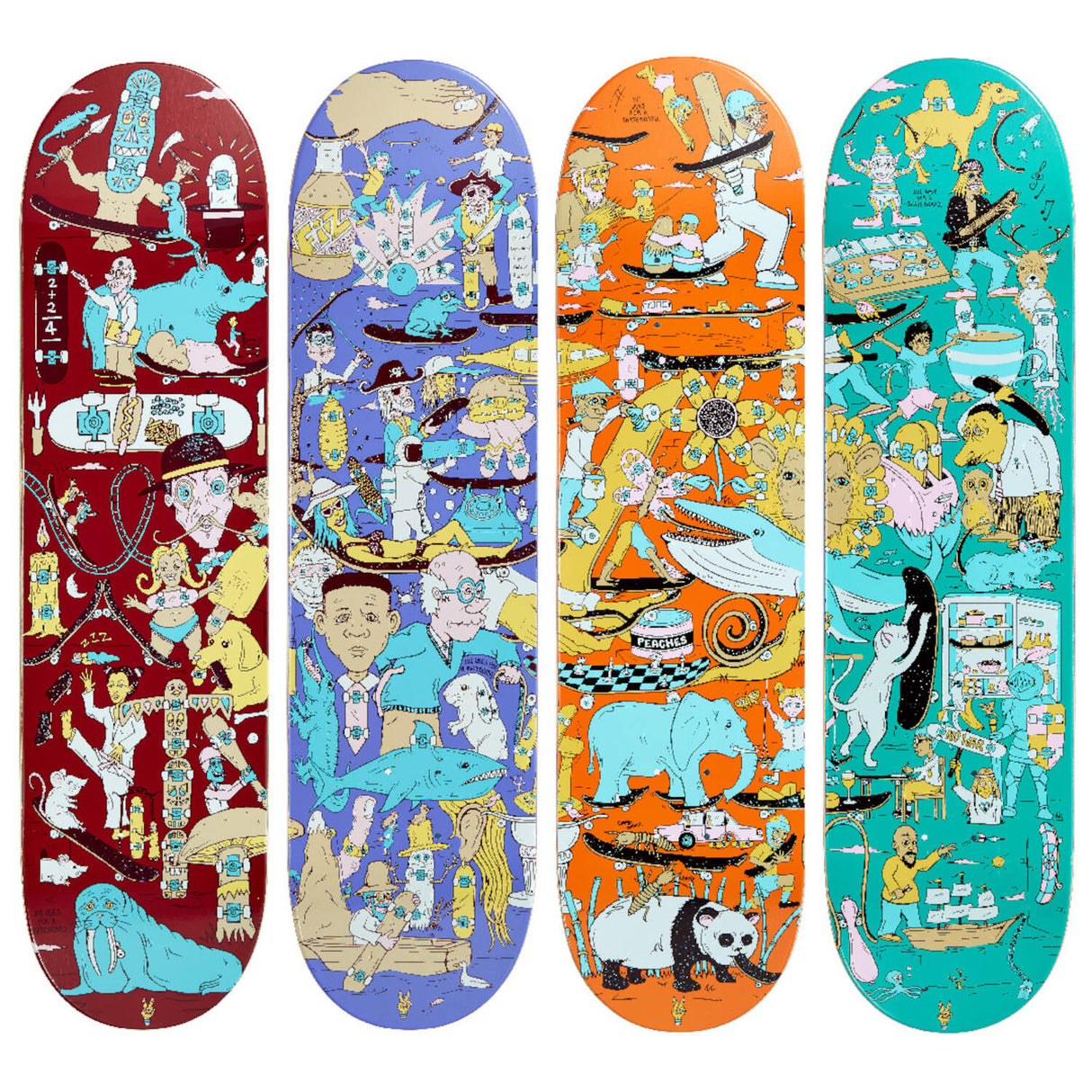 Drawing Boards 101 Series Skateboard Deck - Three 8.25"
