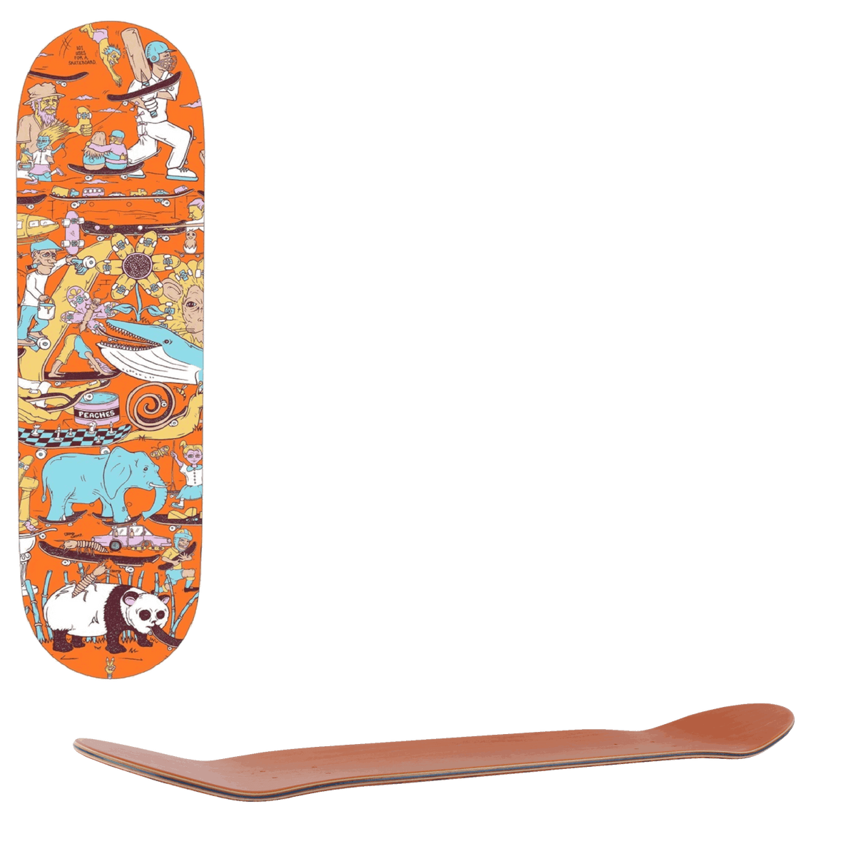 Drawing Boards 101 Series Skateboard Deck - Three 8.25"