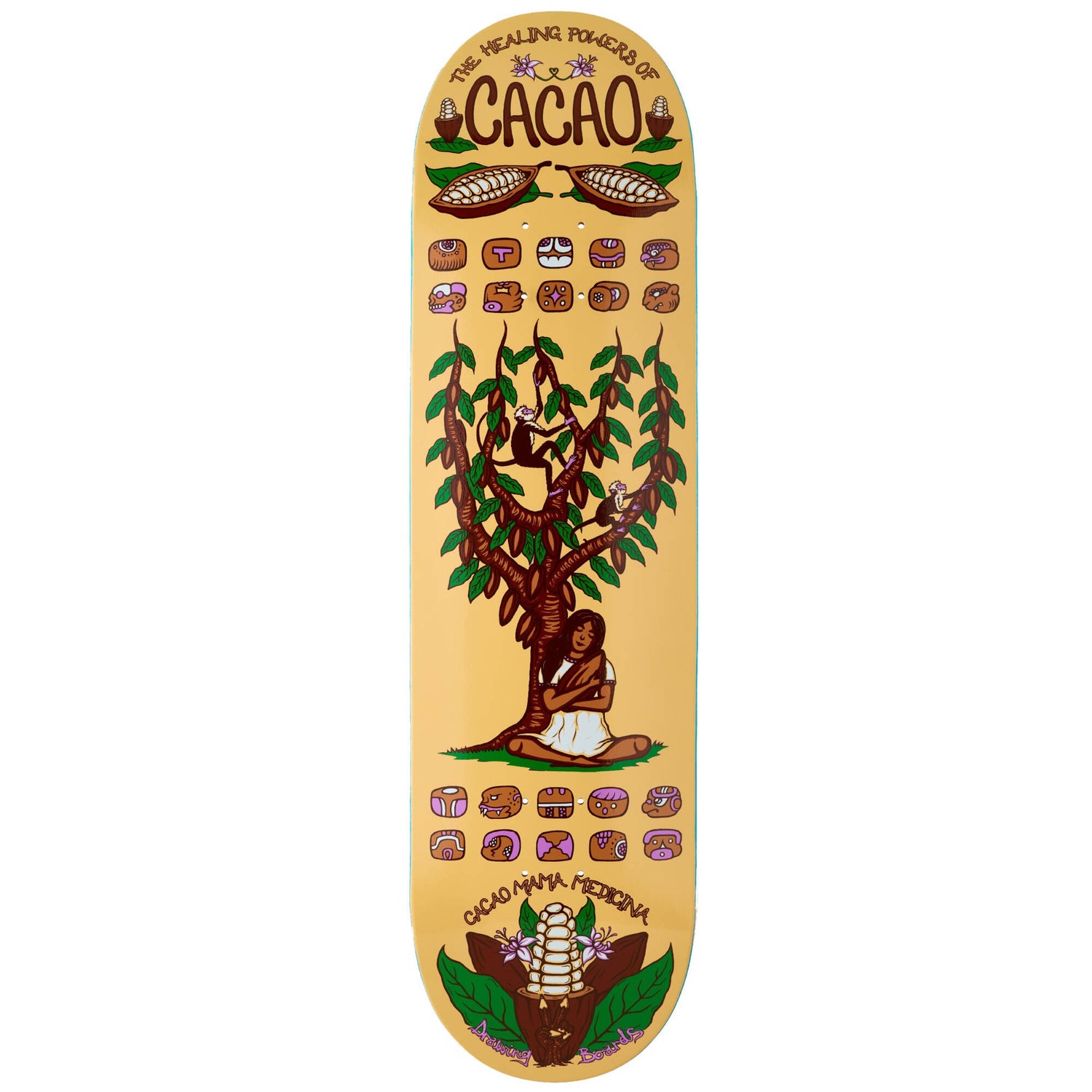 Drawing Boards Healing Series Skateboard Deck - Cacao 8.25"