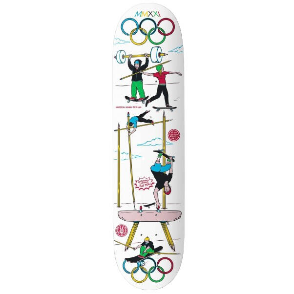 Drawing Boards Oh-lympics Skateboard Deck 8.25''
