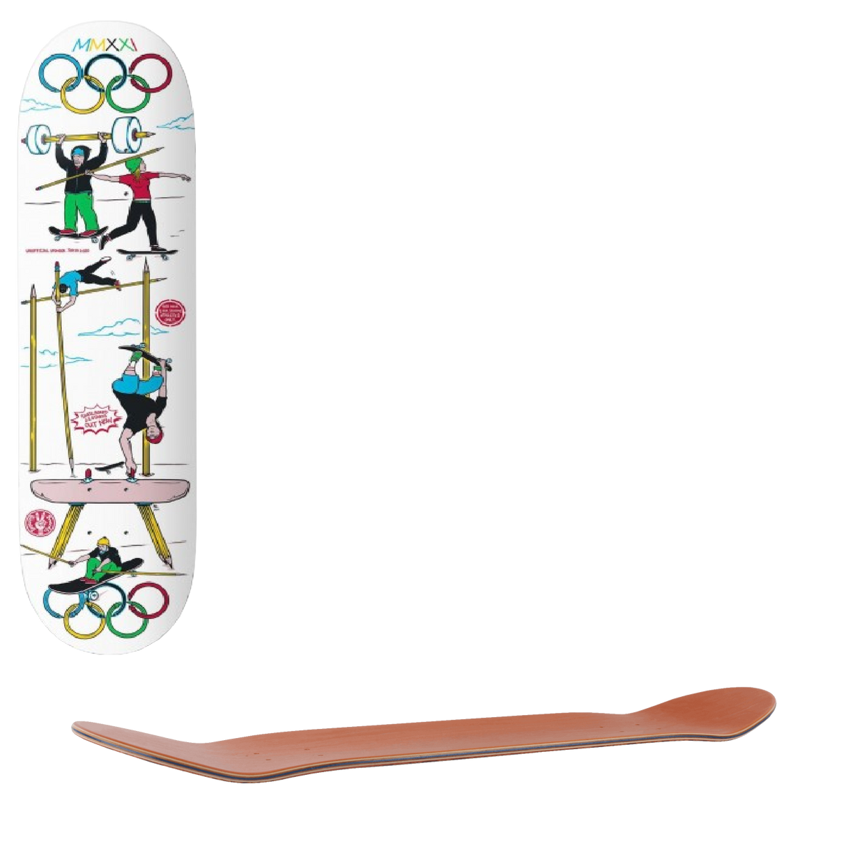 Drawing Boards Oh-lympics Skateboard Deck - 8.5"