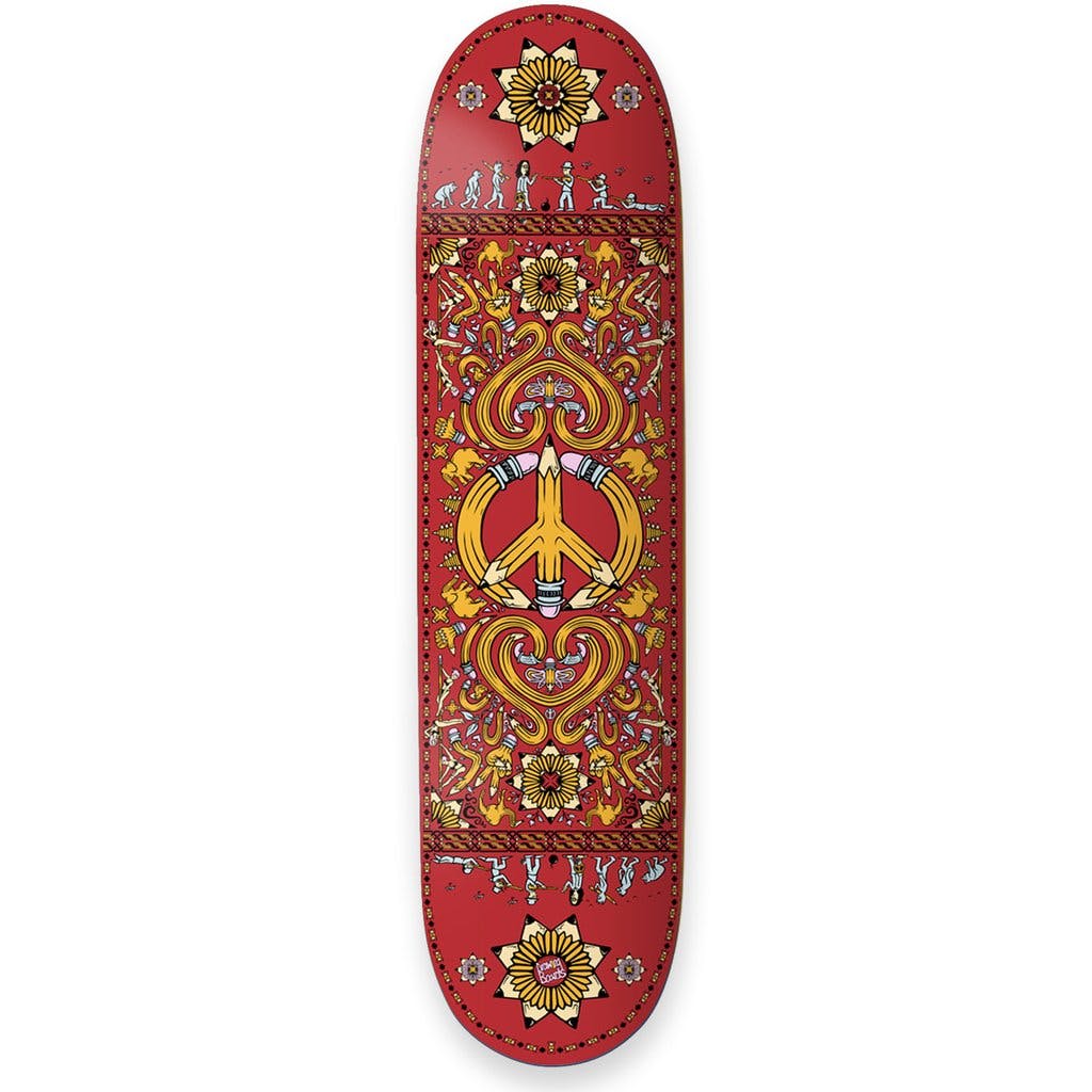 Drawing Boards Peace Skateboard Deck 8.5''