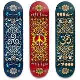 Drawing Boards Positive Patterns Skateboard Deck - Spiral Of Life 8''
