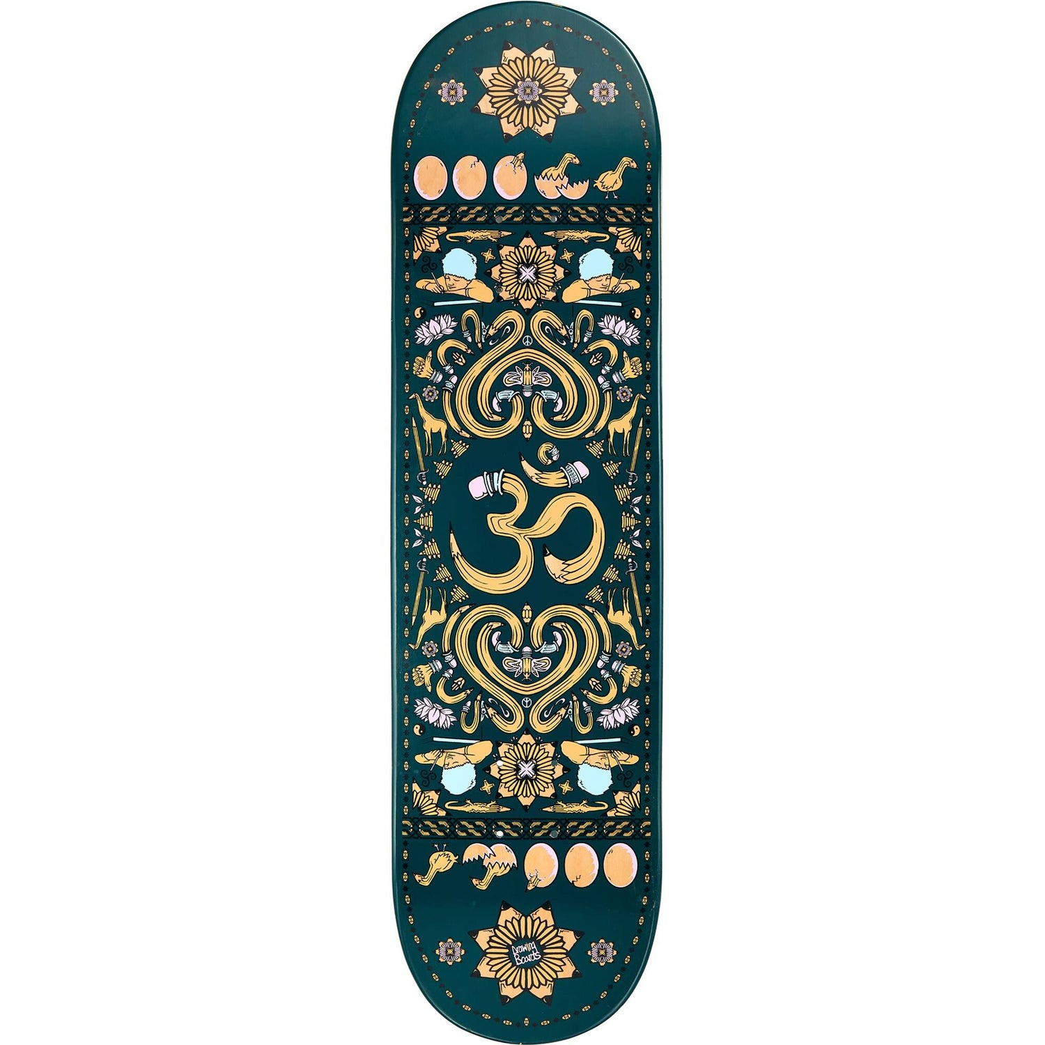 Drawing Boards Positive Patterns Skateboard Deck - OM - 8''