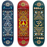 Drawing Boards Positive Patterns Skateboard Deck - OM - 8''