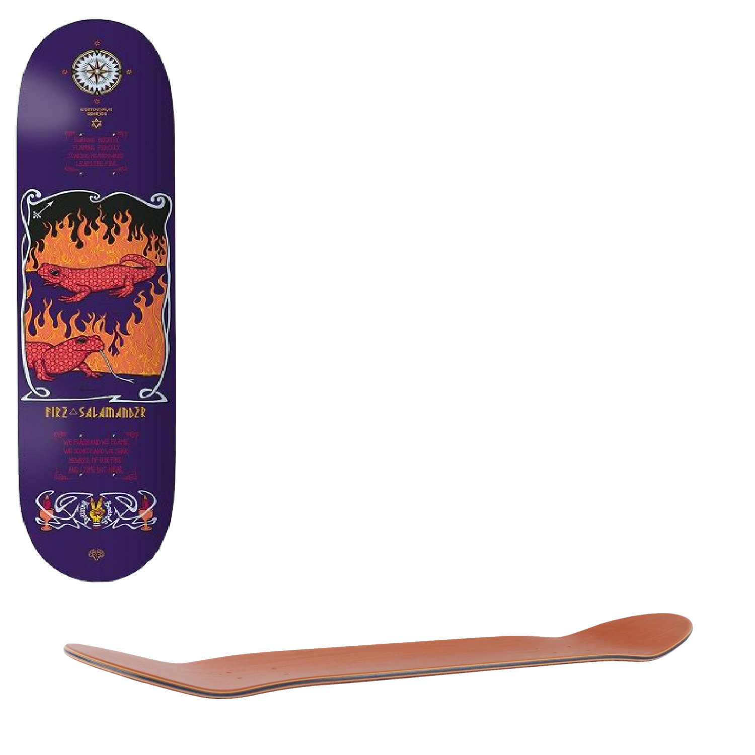 Drawing Boards Salamander Skateboard Deck - 8.5"