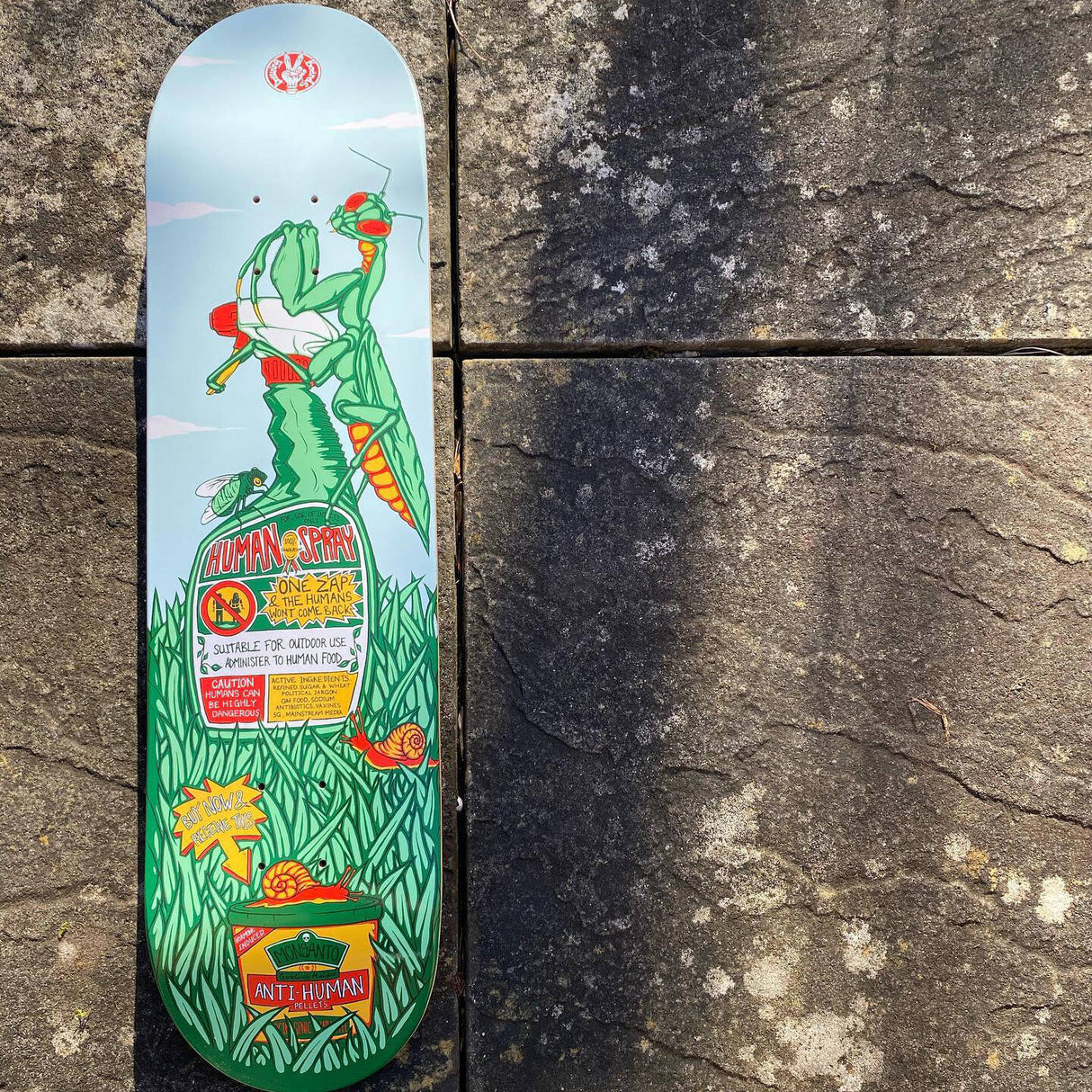 Drawing Boards Anti-Human Spray Skateboard Deck 8.0''