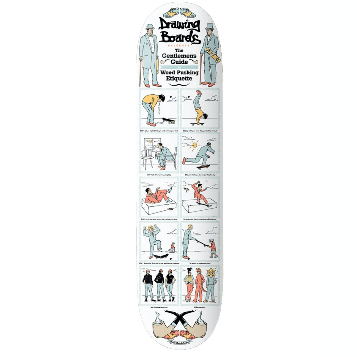 Drawing Boards Gent Skateboard Deck 8.25''