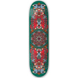 Drawing Boards Mandala Skateboard Deck - Green 8.0''