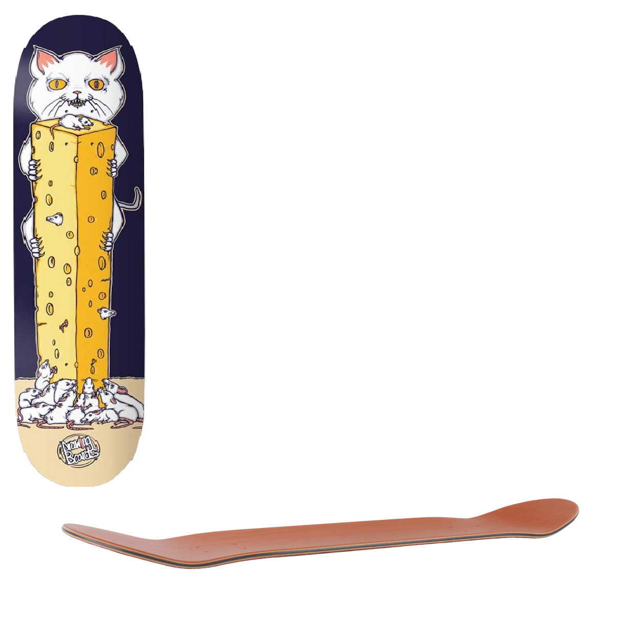 Drawing Boards Rat Race Skateboard Deck 8.0''