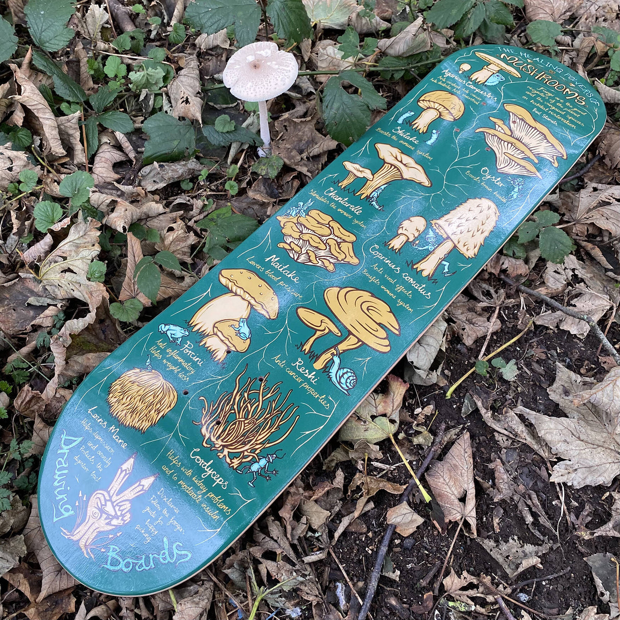 Drawing Boards Shroom Skateboard Deck 8.0''
