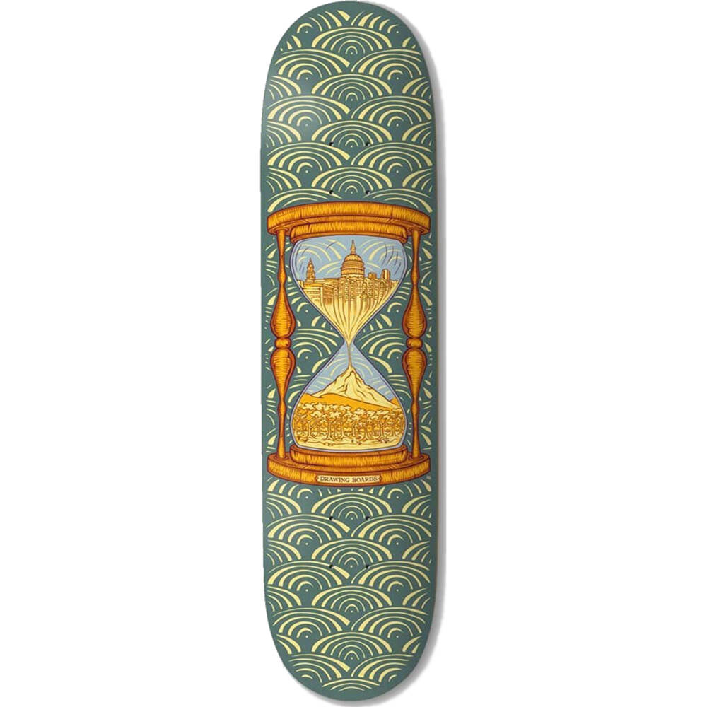 Drawing Boards Time Skateboard Deck - 8.25''