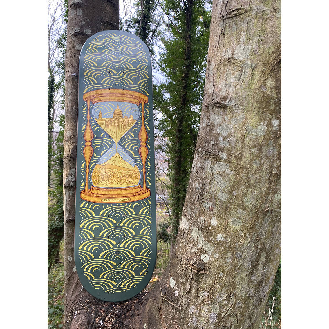 Drawing Boards Time Skateboard Deck - 8.25''